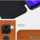 Redmi Note 9 луксозен кожен калъф QIN Nillkin черен