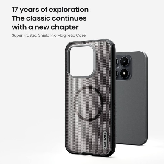 Xiaomi 17 магнитен калъф твърд гръб Nillkin прозрачно черен