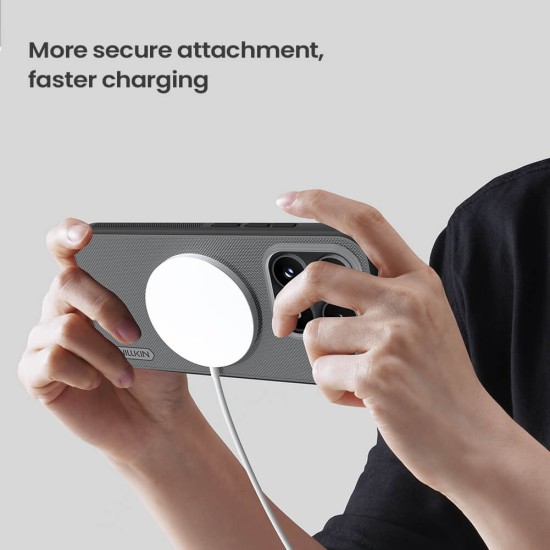 Xiaomi 17 магнитен калъф твърд гръб Nillkin прозрачно черен