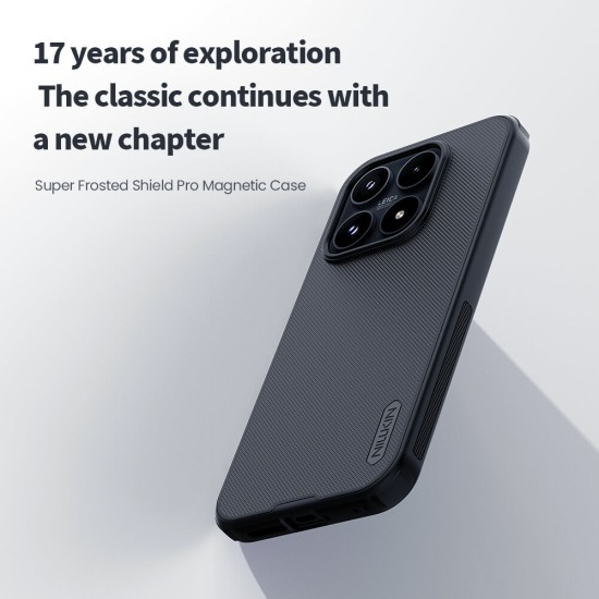 Xiaomi 17 магнитен калъф твърд гръб Nillkin черен