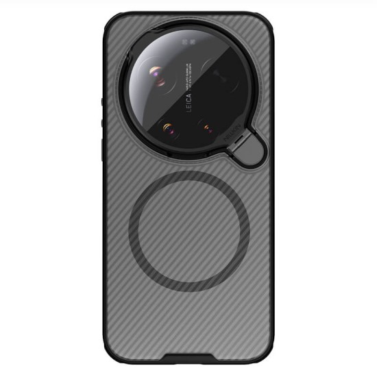 Xiaomi 17 Ultra твърд гръб със защита на камерата Nillkin прозрачно черен