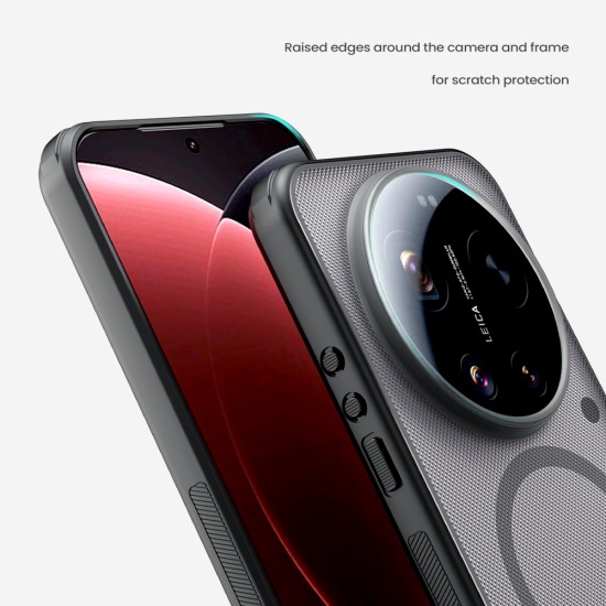 Xiaomi 17 Ultra магнитен калъф твърд гръб Nillkin прозрачно черен