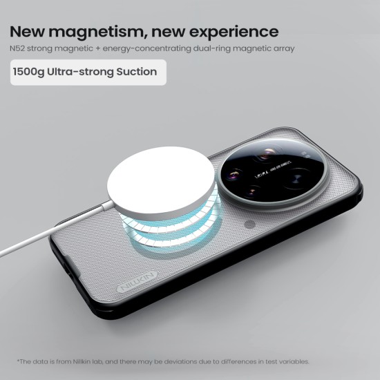 Xiaomi 17 Ultra магнитен калъф твърд гръб Nillkin прозрачно черен