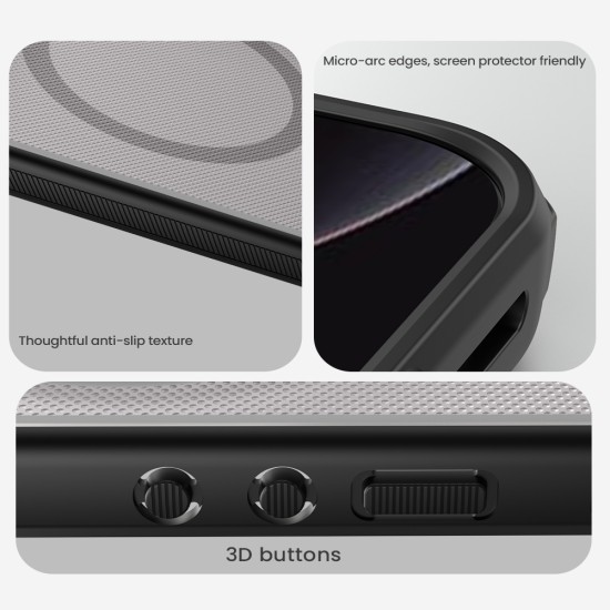 Xiaomi 17 Ultra магнитен калъф твърд гръб Nillkin прозрачно черен
