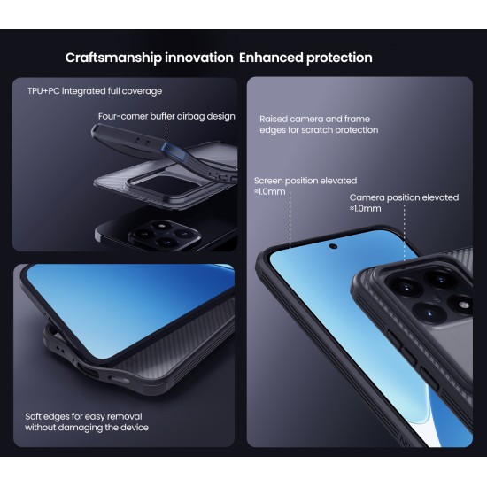 Xiaomi 15T твърд гръб със защита на камерата черен