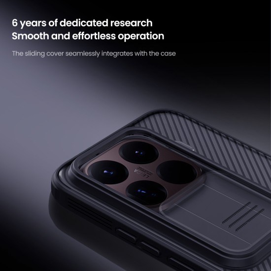 Xiaomi 15T Pro твърд гръб със защита на камерата прозрачно черен