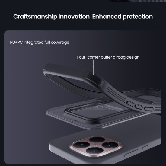 Xiaomi 15T Pro твърд гръб със защита на камерата прозрачно черен