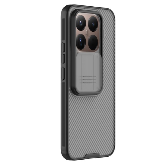 Xiaomi 15T Pro твърд гръб със защита на камерата прозрачно черен