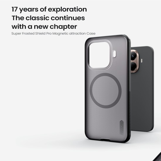 Xiaomi 15T Pro магнитен калъф твърд гръб Nillkin прозрачно черен