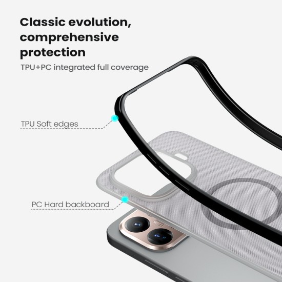 Xiaomi 15T Pro магнитен калъф твърд гръб Nillkin прозрачно черен