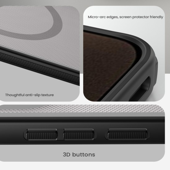 Xiaomi 15T Pro магнитен калъф твърд гръб Nillkin прозрачно черен