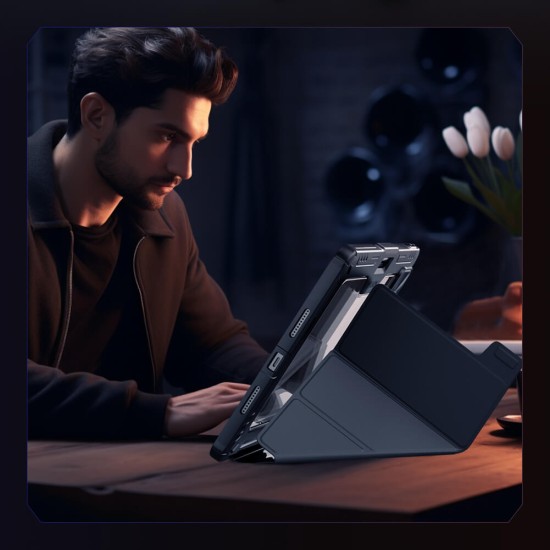 Xiaomi Pad 8 / 8 Pro брониран калъф с капак и защита на камерата черен