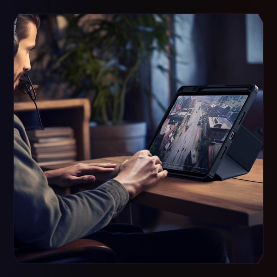 Xiaomi Pad 8 / 8 Pro брониран калъф с капак и защита на камерата черен