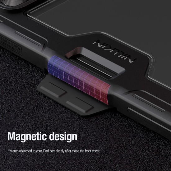 Xiaomi Pad 8 / 8 Pro брониран калъф с капак и защита на камерата черен