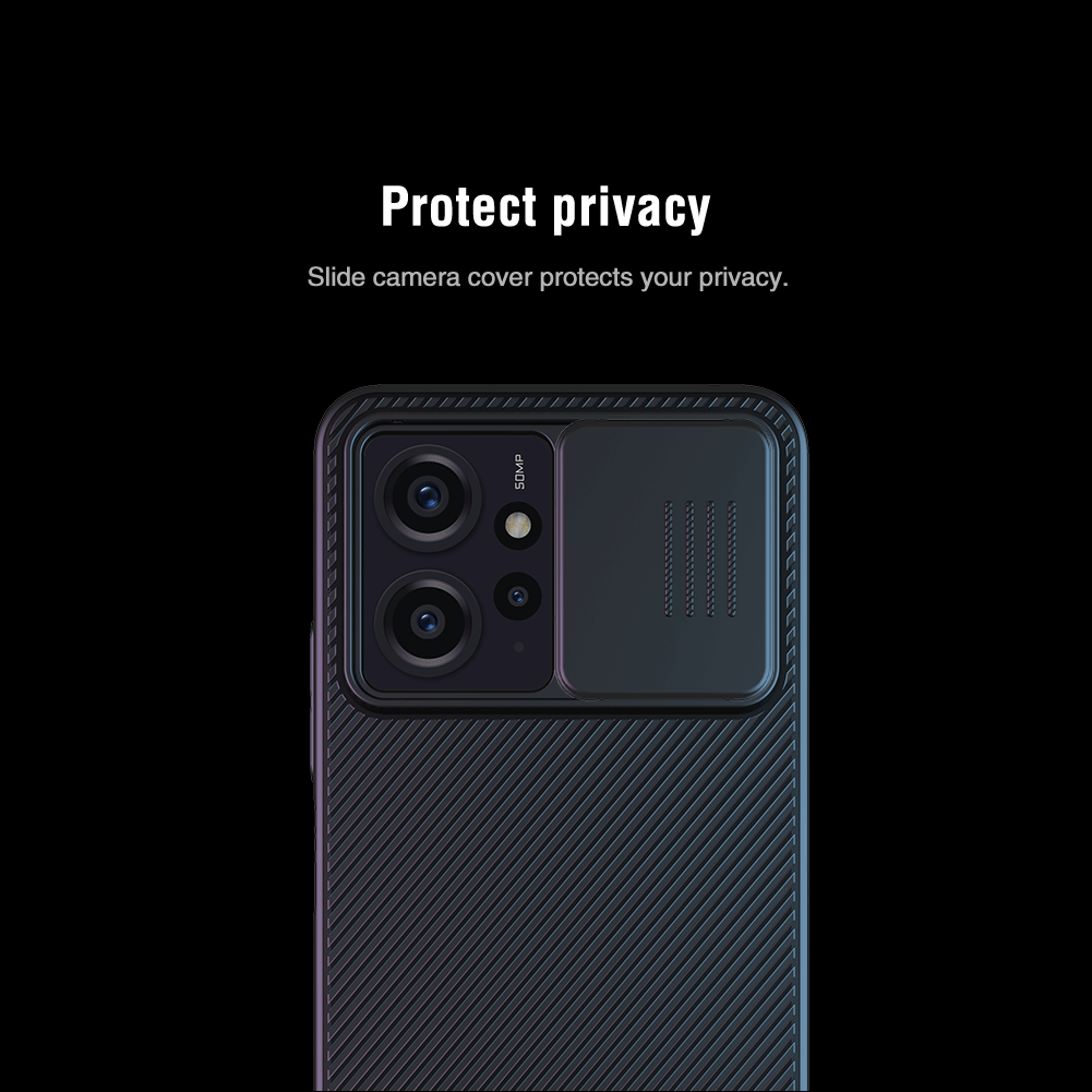 Redmi Note 12 4G твърд гръб със защита на камерата Nillkin черен